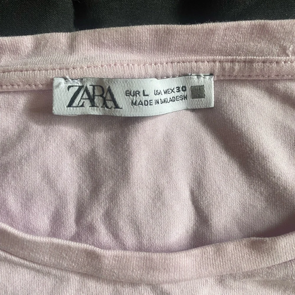 Zara Soft Blush Cropped Tee - Picture 2 of 2